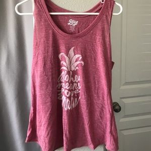 Pink Aloha Tank Top